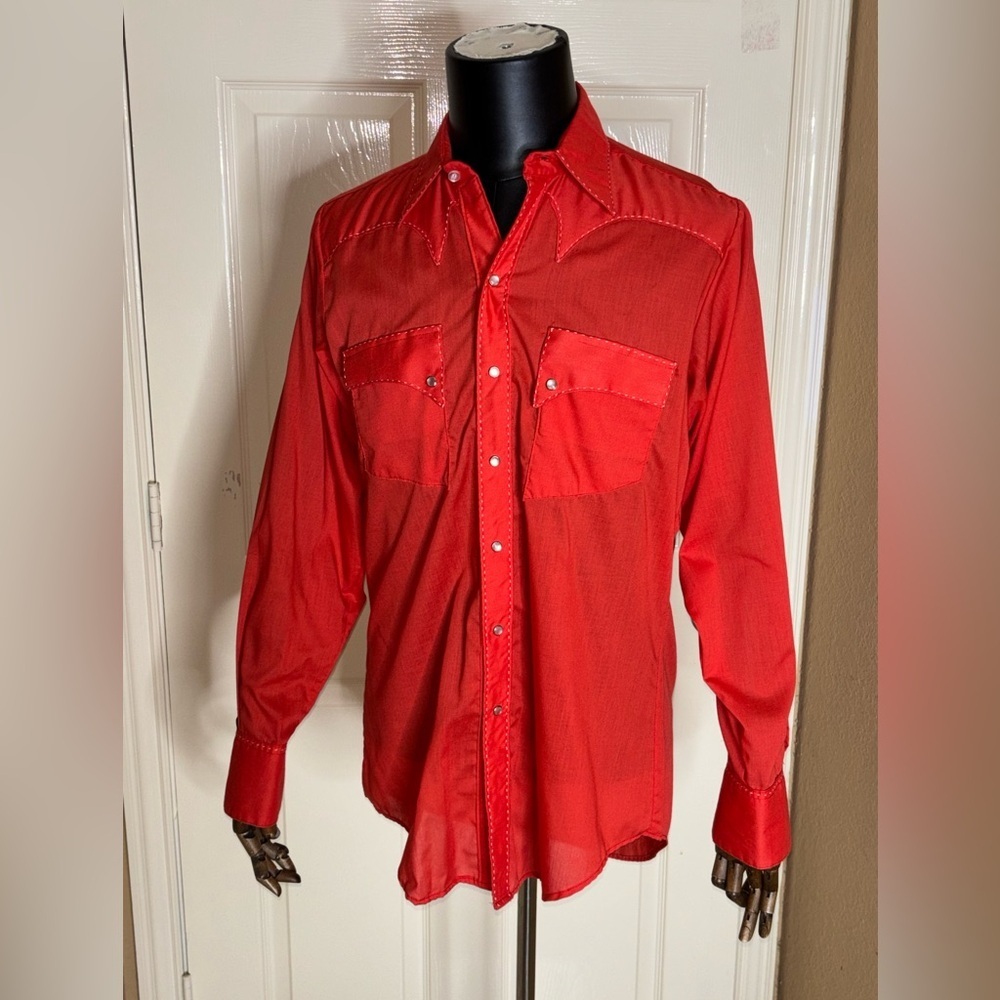 Vintage Rockmount PearlSnap Shirts Large Relaxed Fit Ranch Wear 16M - Picture 2 of 9